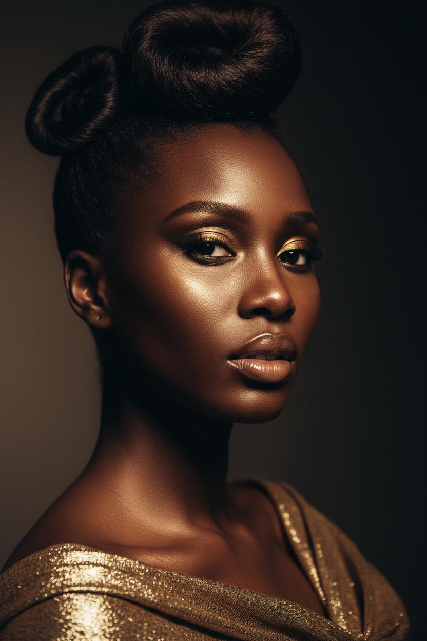 Editorial glamour makeup by EPNA Beauty Nairobi