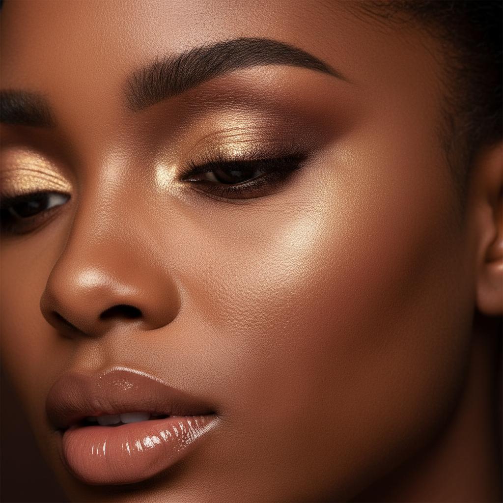 Makeup detail shot by EPNA Beauty Nairobi